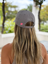 love to go Cap in Grau in Neonorange