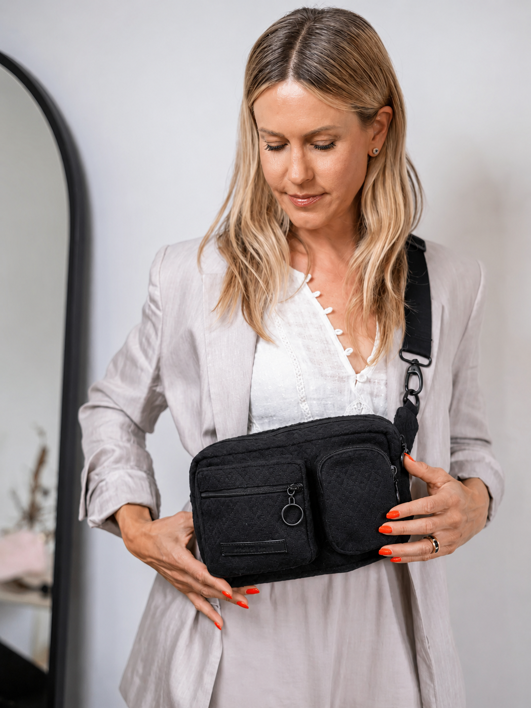 Hip Bag all black Schwarz