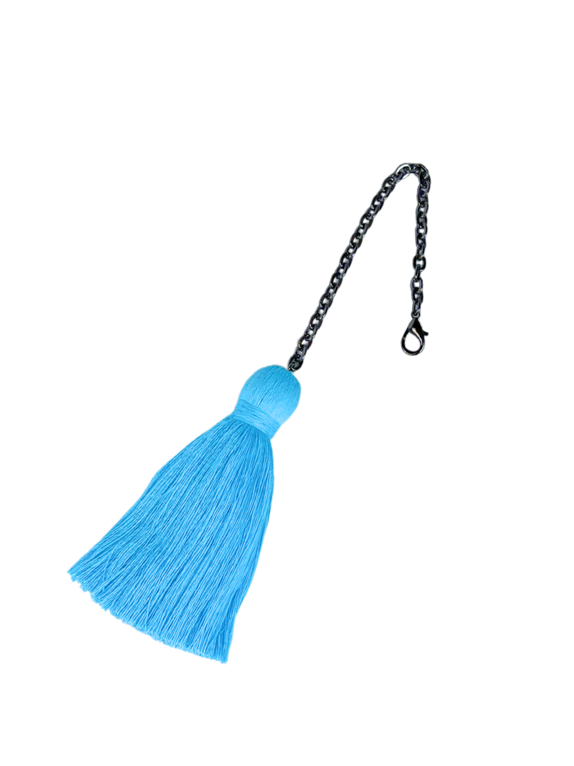 Bag charm electric blue