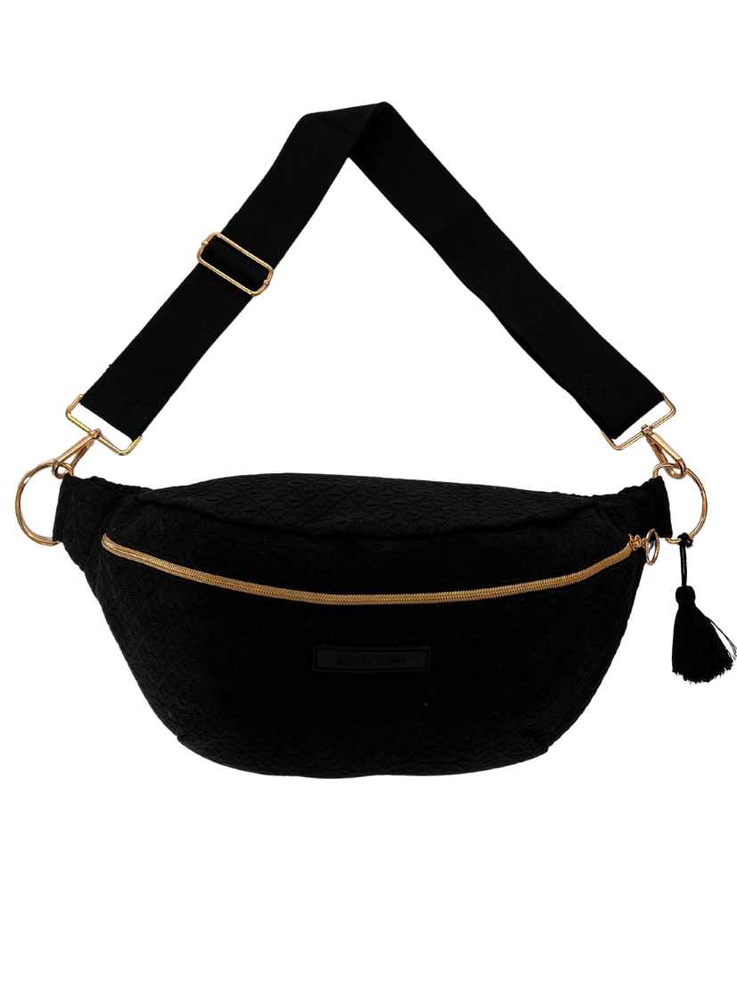 Maxi Bauchtasche all black capital city Schwarz