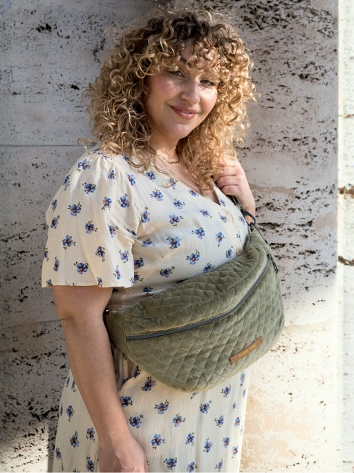 Maxi Bauchtasche clear your head Olivgrün