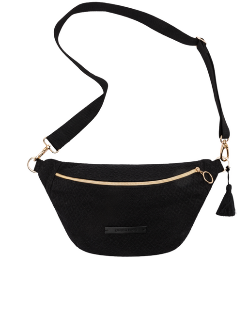 Midi bum bag all black berlin calling in black