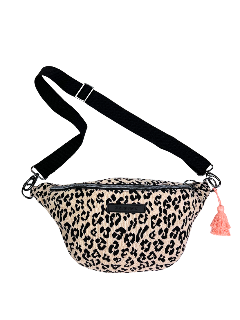 ARCHIVE SALE I Midi Bauchtasche capetown Leo Schwarz I leichte Webfehler I vom Umtausch ausgeschlossen