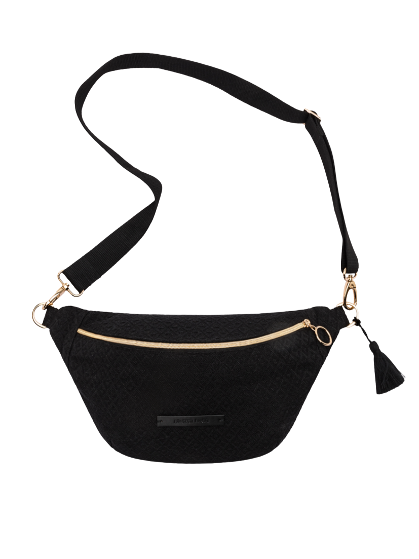 Midi Bauchtasche berlin calling Schwarz