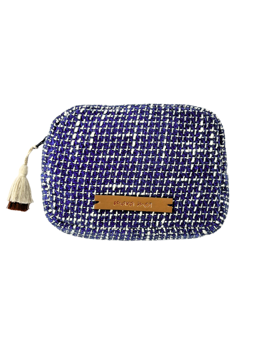Cosmetic bag I Cable bag dilly-dally in blue 