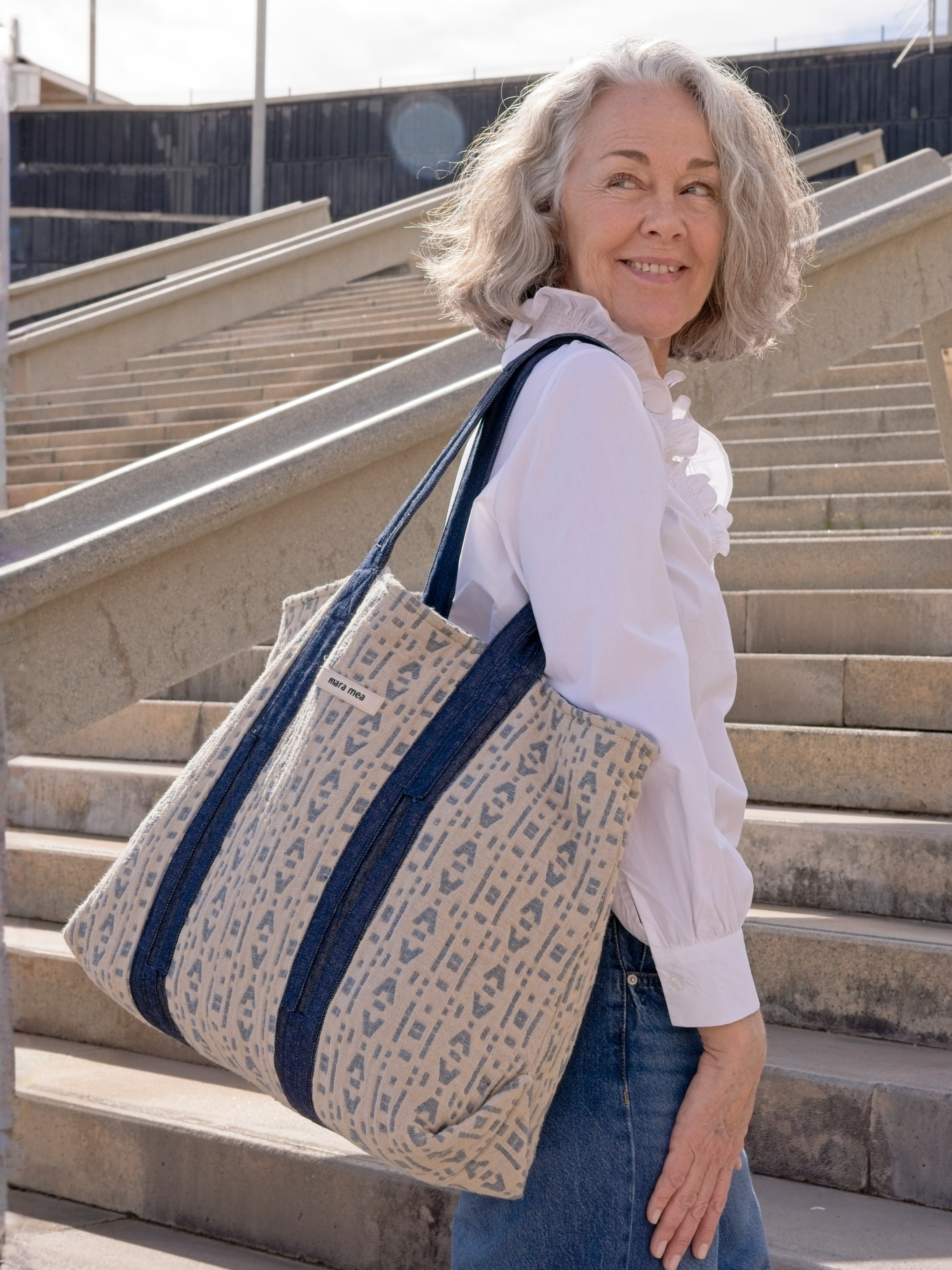 Shopper / Travel Bag raw & real Monogramm