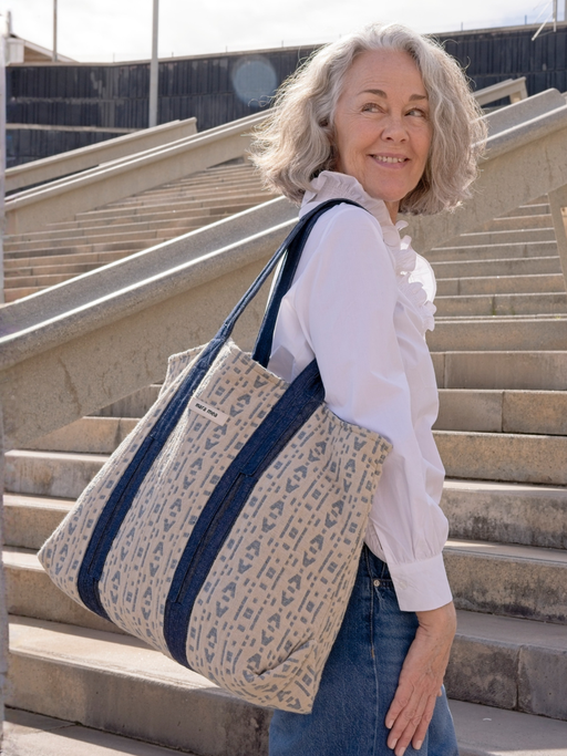 Shopper / Travel Bag raw & real Monogramm