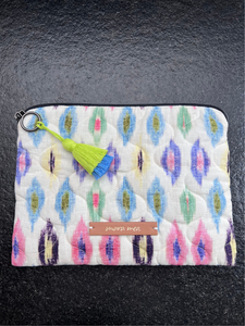 mara mea x Wolke Hegenbarth Tablet Tasche / Clutch never late mit Muster Print in Bunt I PRE-ORDER, LIEFERUNG NOV/DEZ