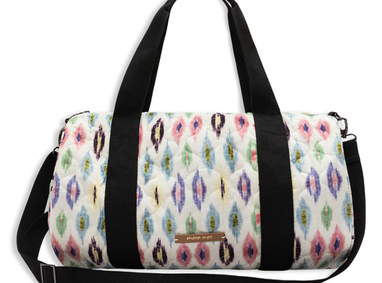 Weekender Bag book a trip mit Muster Print in Bunt