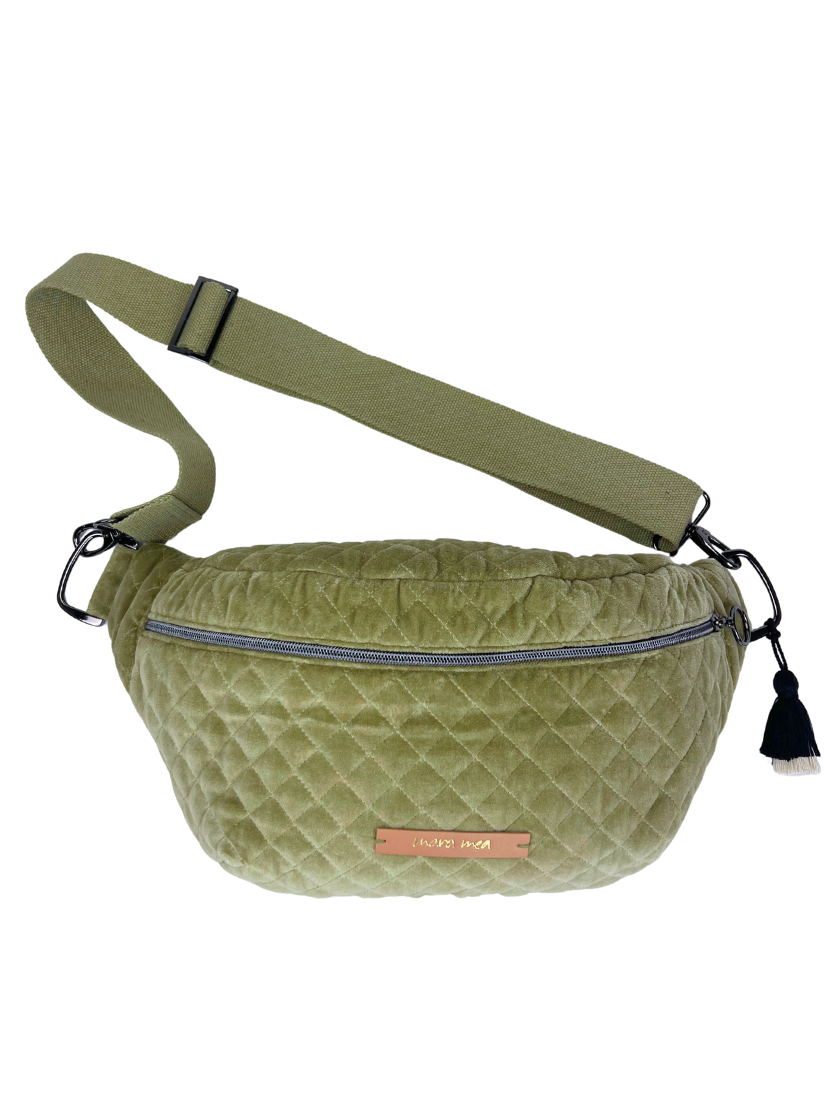 Maxi Bauchtasche clear your head Olivgrün