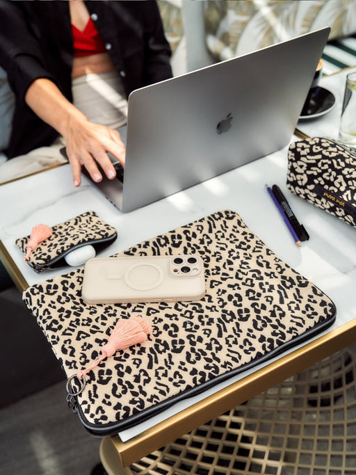 Laptop Tasche always nerdy Leo Schwarz
