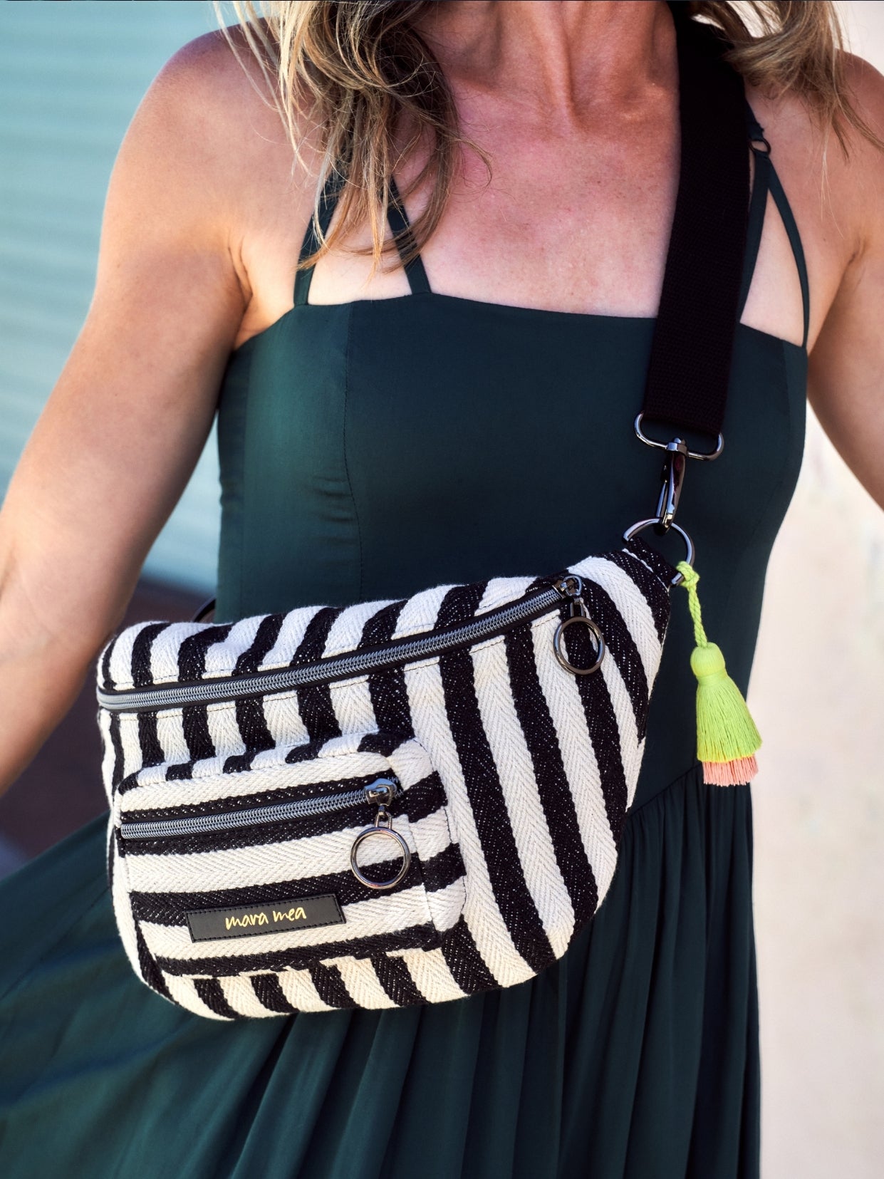 Midi Bauchtasche l'amour toujours Streifen