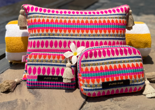 10 years mara mea Kosmetiktasche cheers to us bunt gemustert I Limited Edition