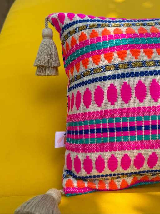 10 years mara mea Kissen feels like home bunt gemustert I Limited Edition