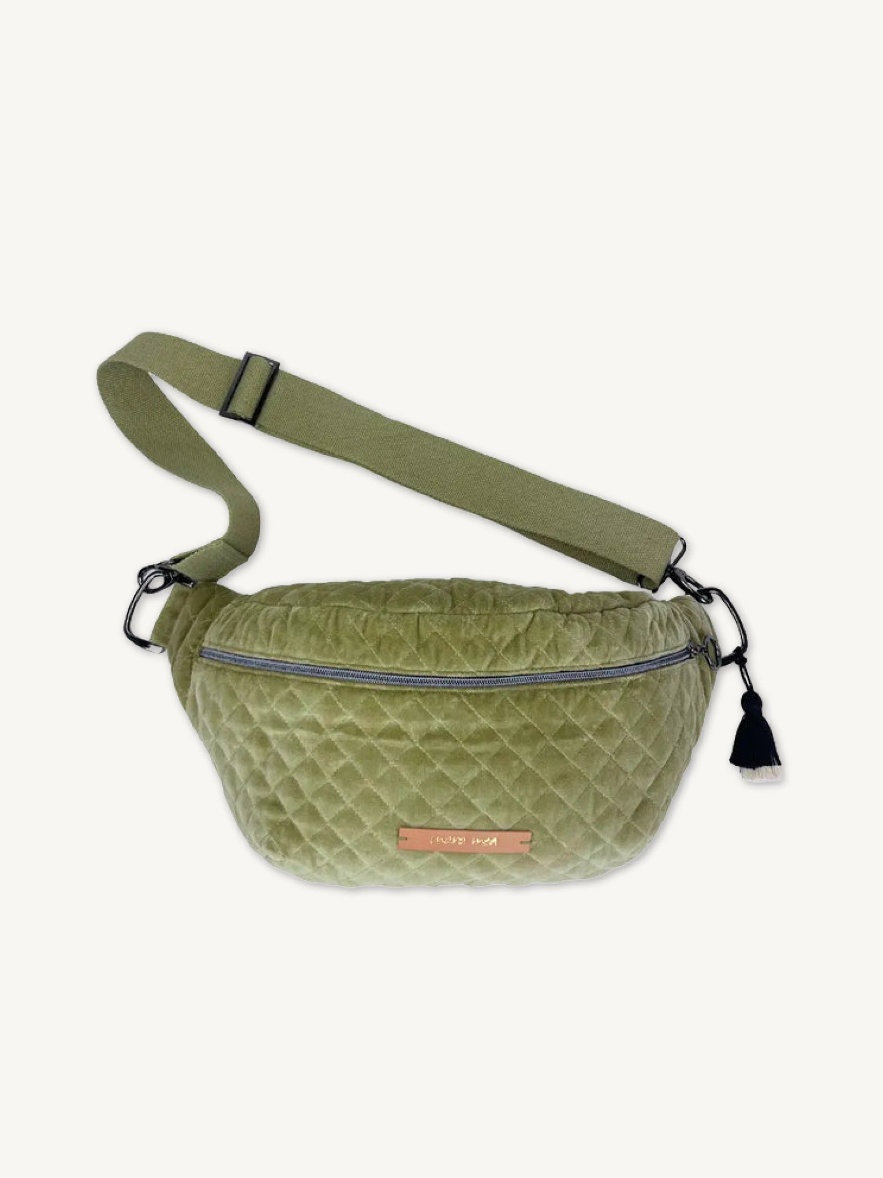 Maxi Bauchtasche clear your head Olivgrün mara mea
