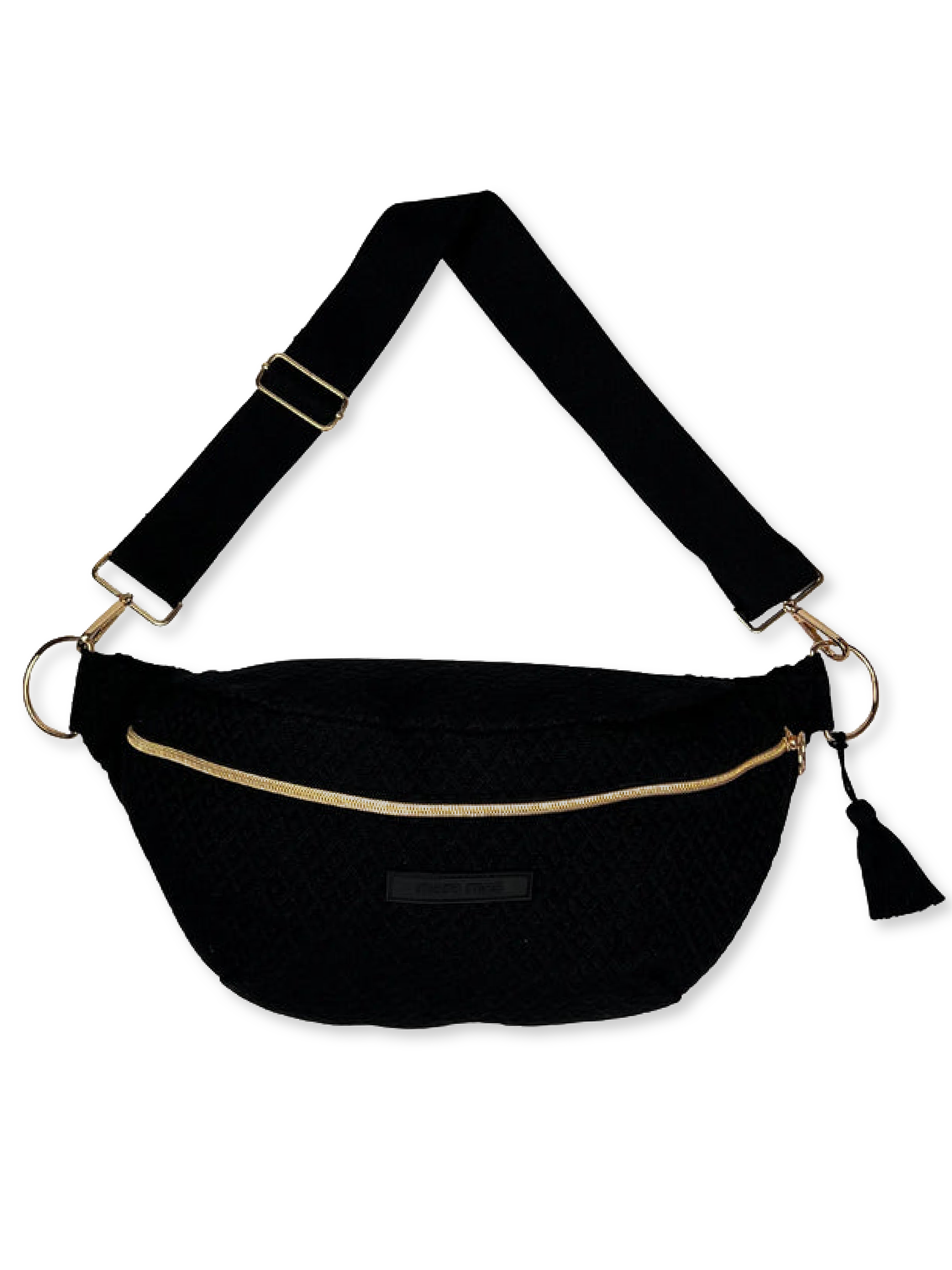 Maxi Bauchtasche all black capital city Schwarz