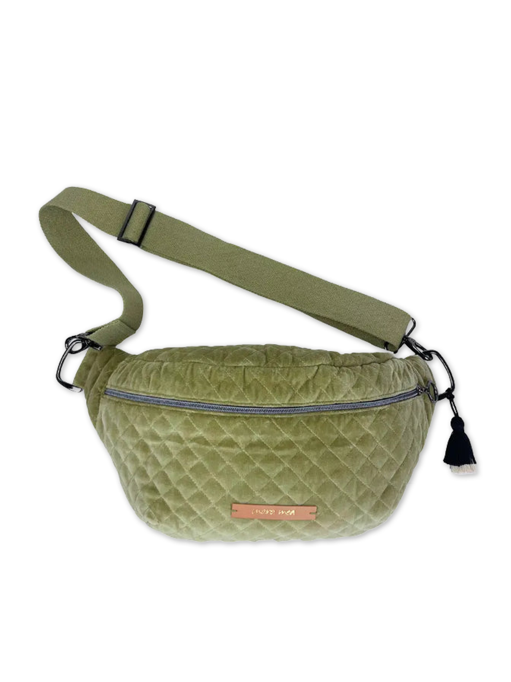 Maxi Bauchtasche clear your head Olivgrün