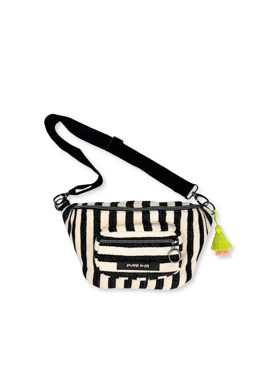 Midi Bauchtasche mit Fronttasche l'amour toujours Streifen