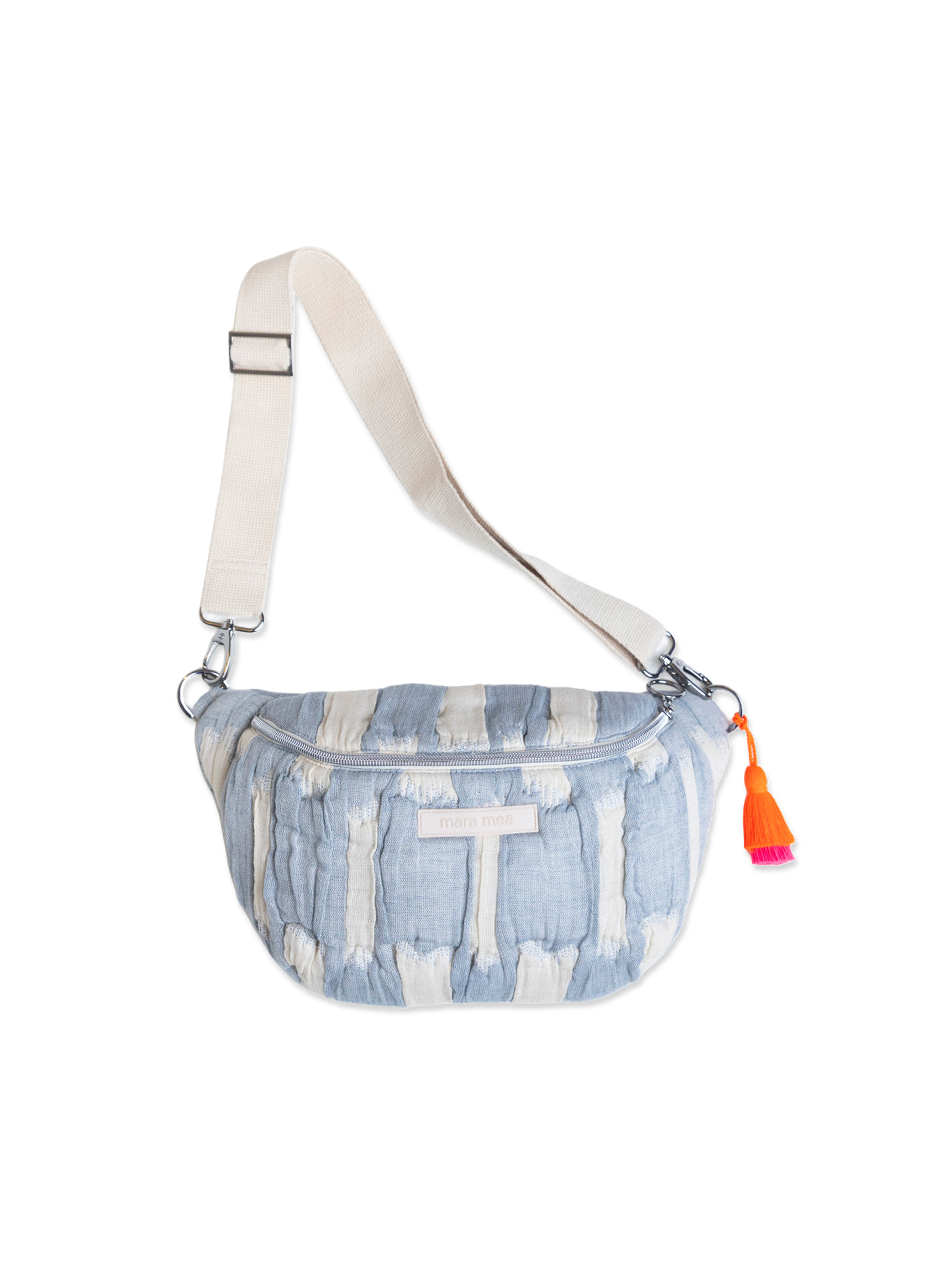 Midi Bauchtasche creamy skies Hellblau