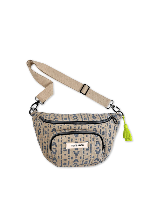 Midi fanny pack with front pocket and win me over monogram