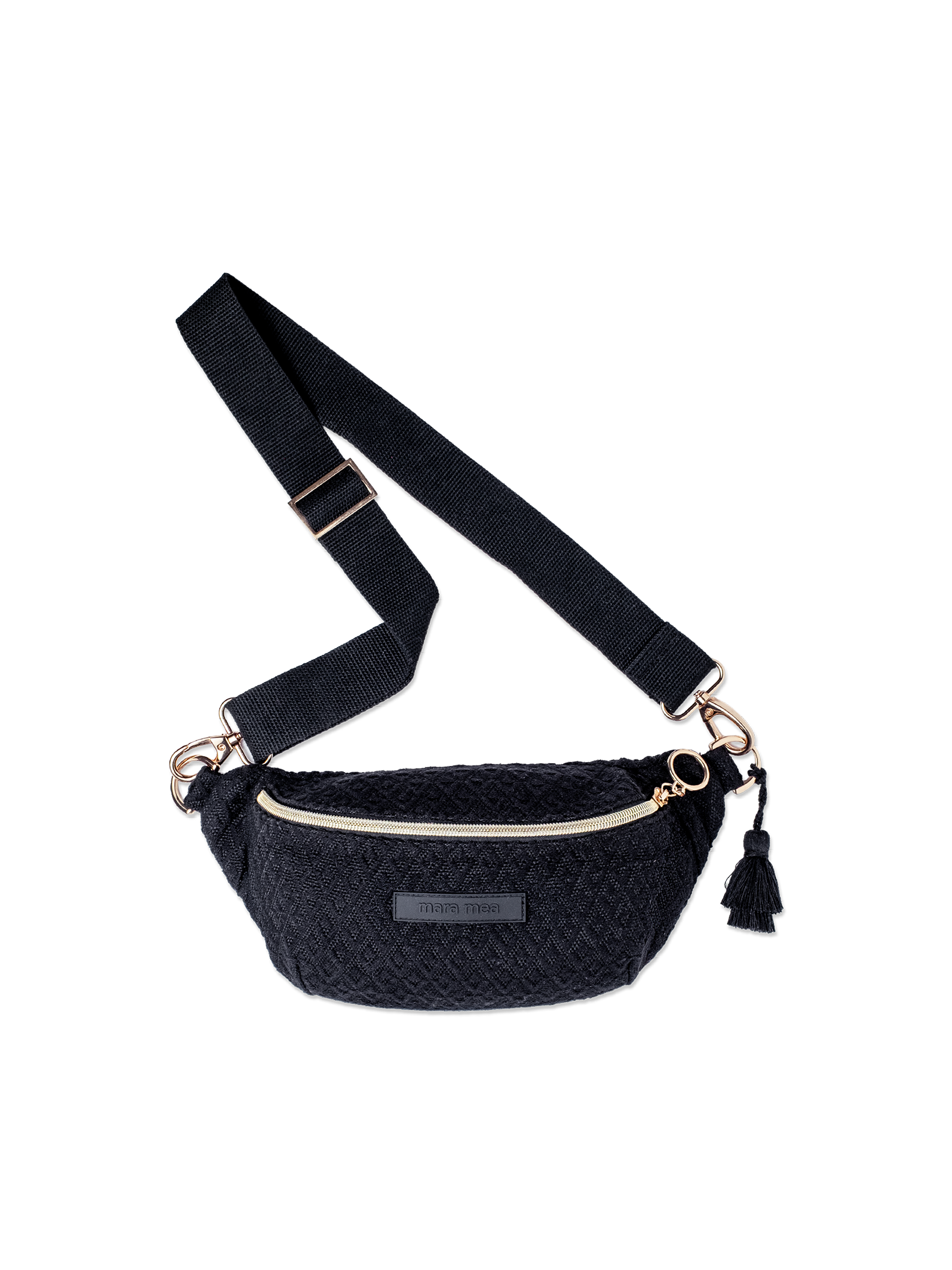 Mini Bauchtasche dance fever Schwarz