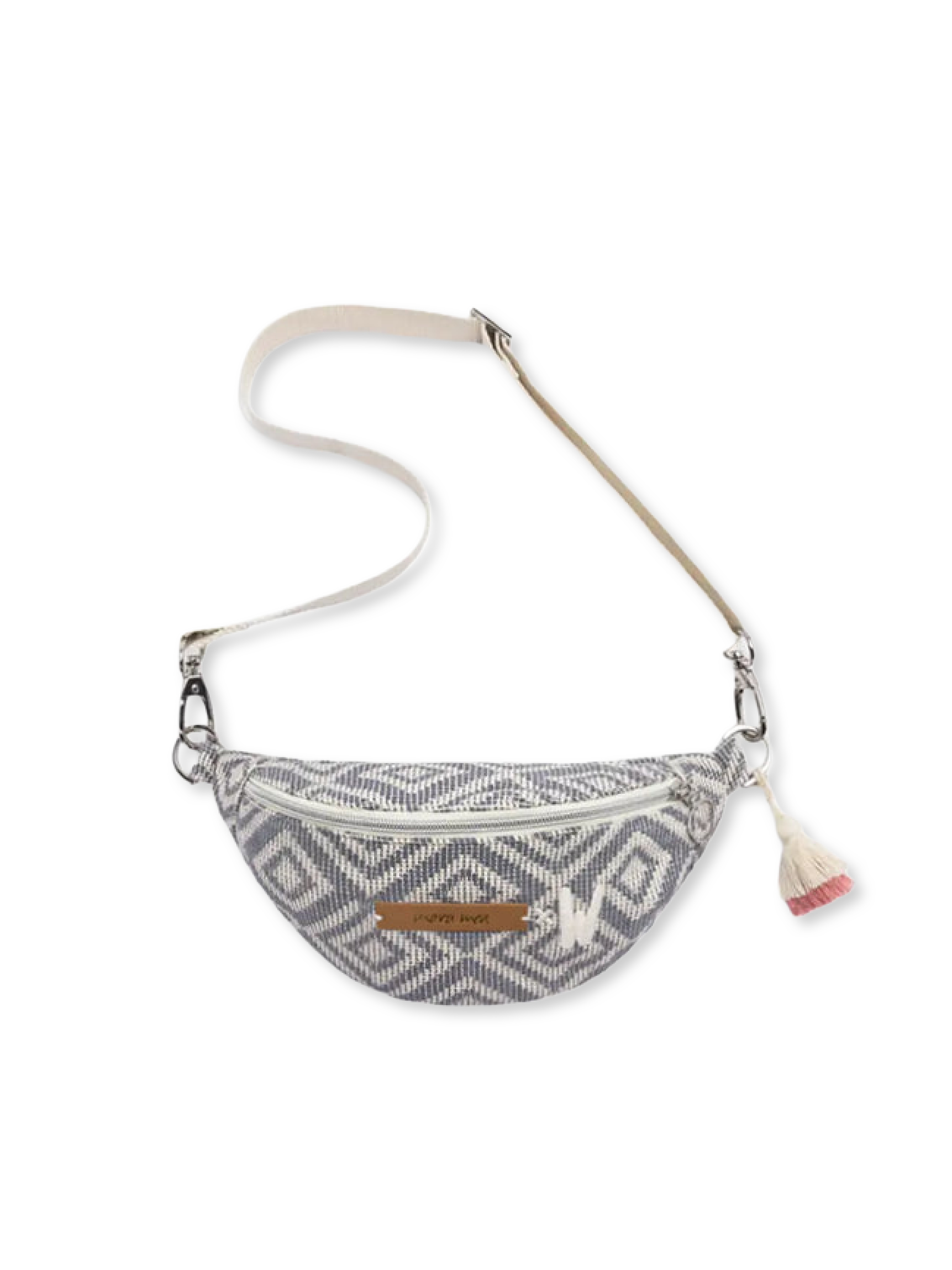 Mini Bauchtasche mini me Blau-Grau/Weiß