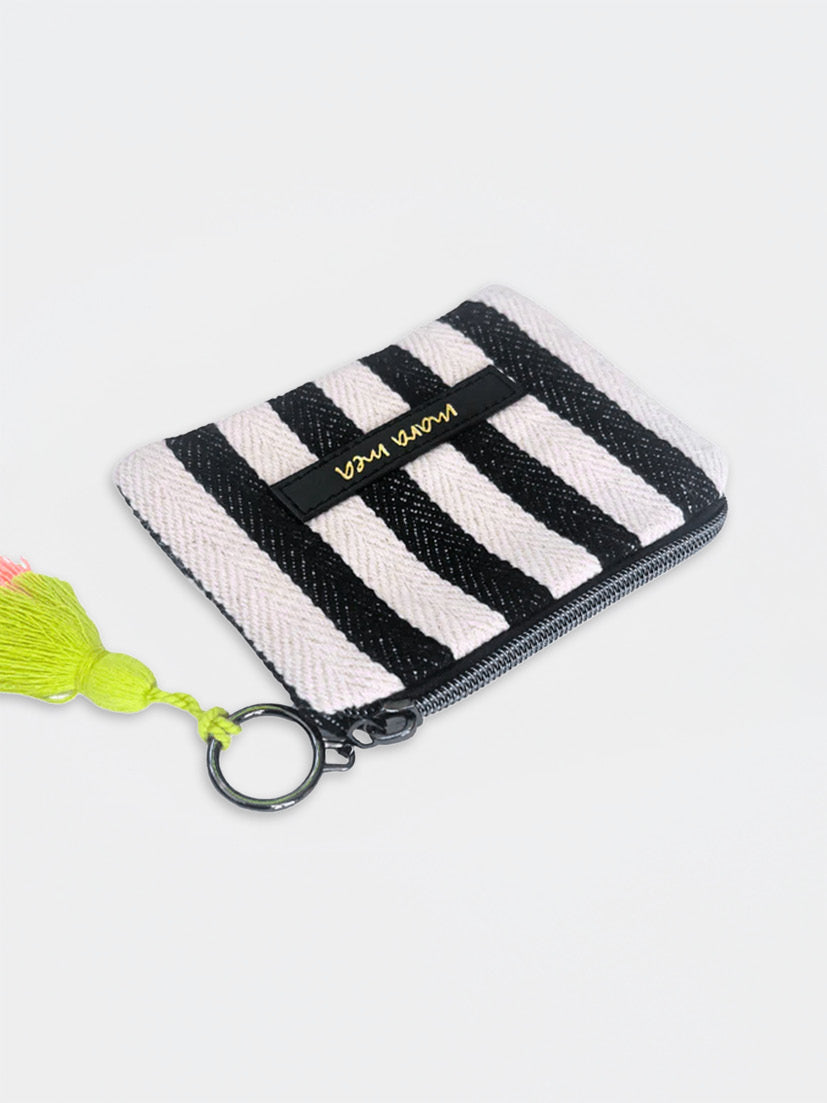 Portefeuille fête sur la plage rayures