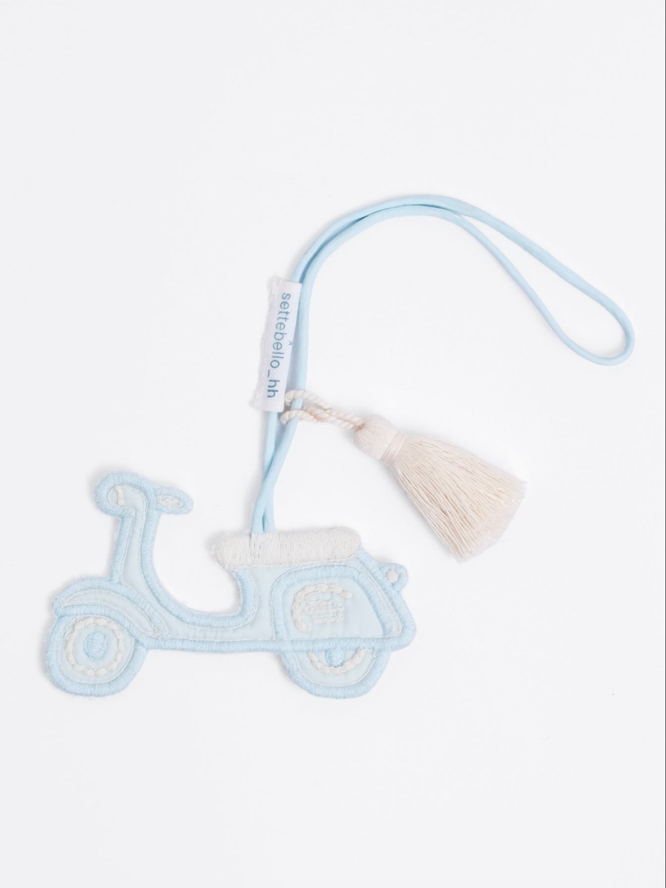 Taschenanhänger Vespa "Bella Strada",  Hellblau