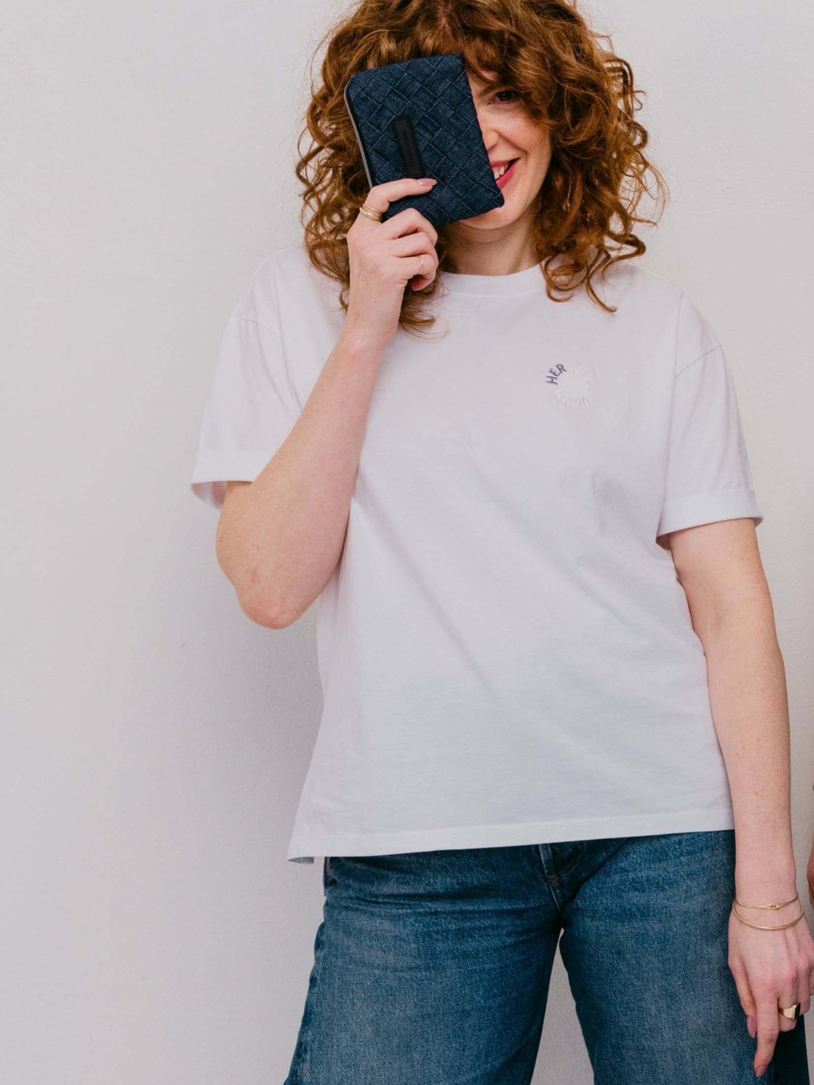 T-shirt imprimé en coton biologique (GOTS) Lilas