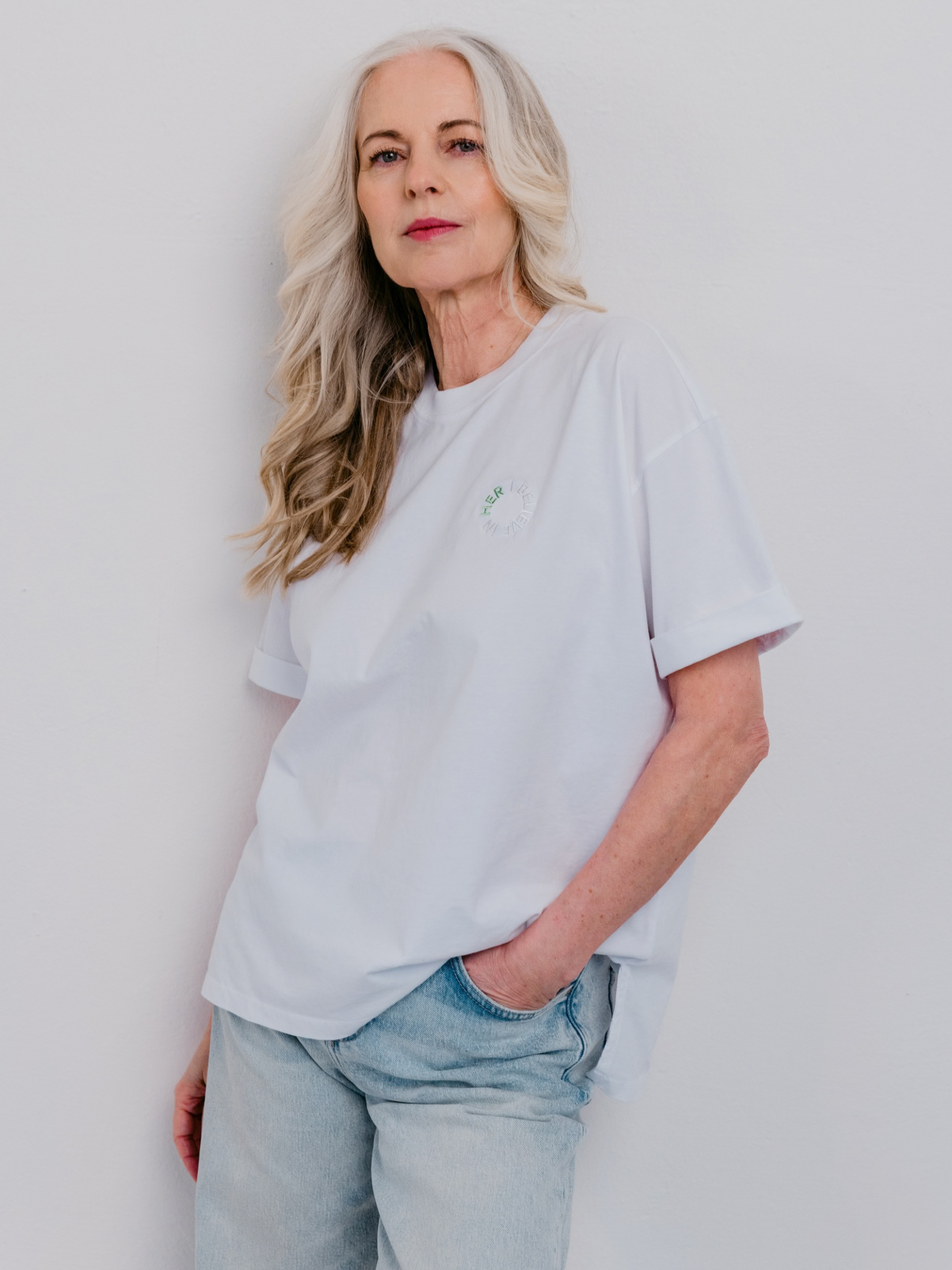 Statement Shirt aus Bio-Baumwolle (GOTS) Matcha