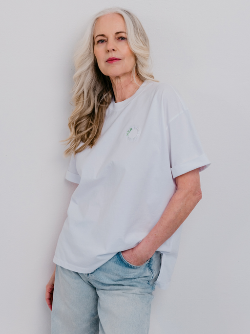 Statement Shirt aus Bio-Baumwolle (GOTS) Matcha