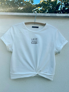 SAMPLE SALE I LOVE [always] T-Shirt in weiß I Umtausch ausgeschlossen
