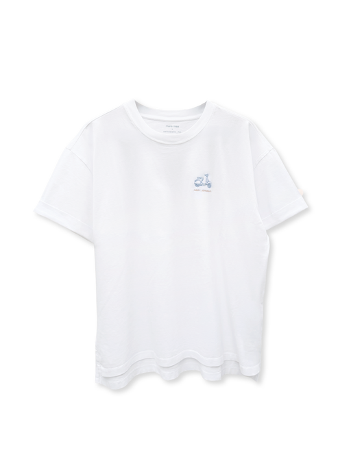 T-Shirt "con amore" aus Bio-Baumwolle (GOTS) – Weiß