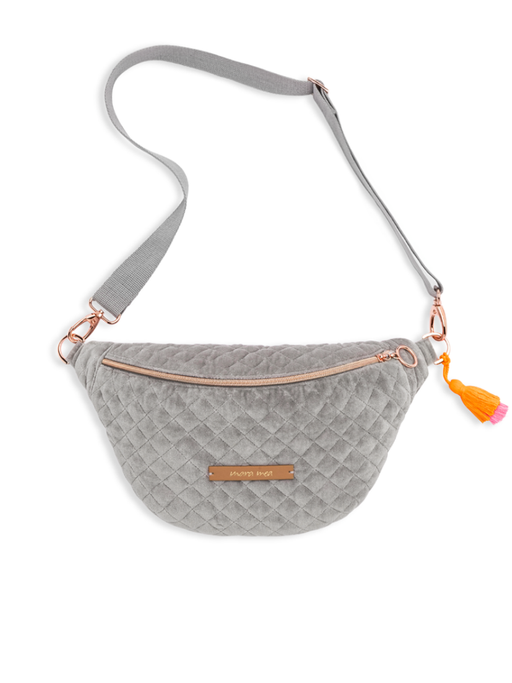Midi bum bag raise a smile in grey