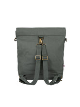 Du hast drei Möglichkeiten deine real wanderer Wickeltasche in grün von mara mea zu tragen: als Rucksack, Shopper oder Kinderwagentasche.