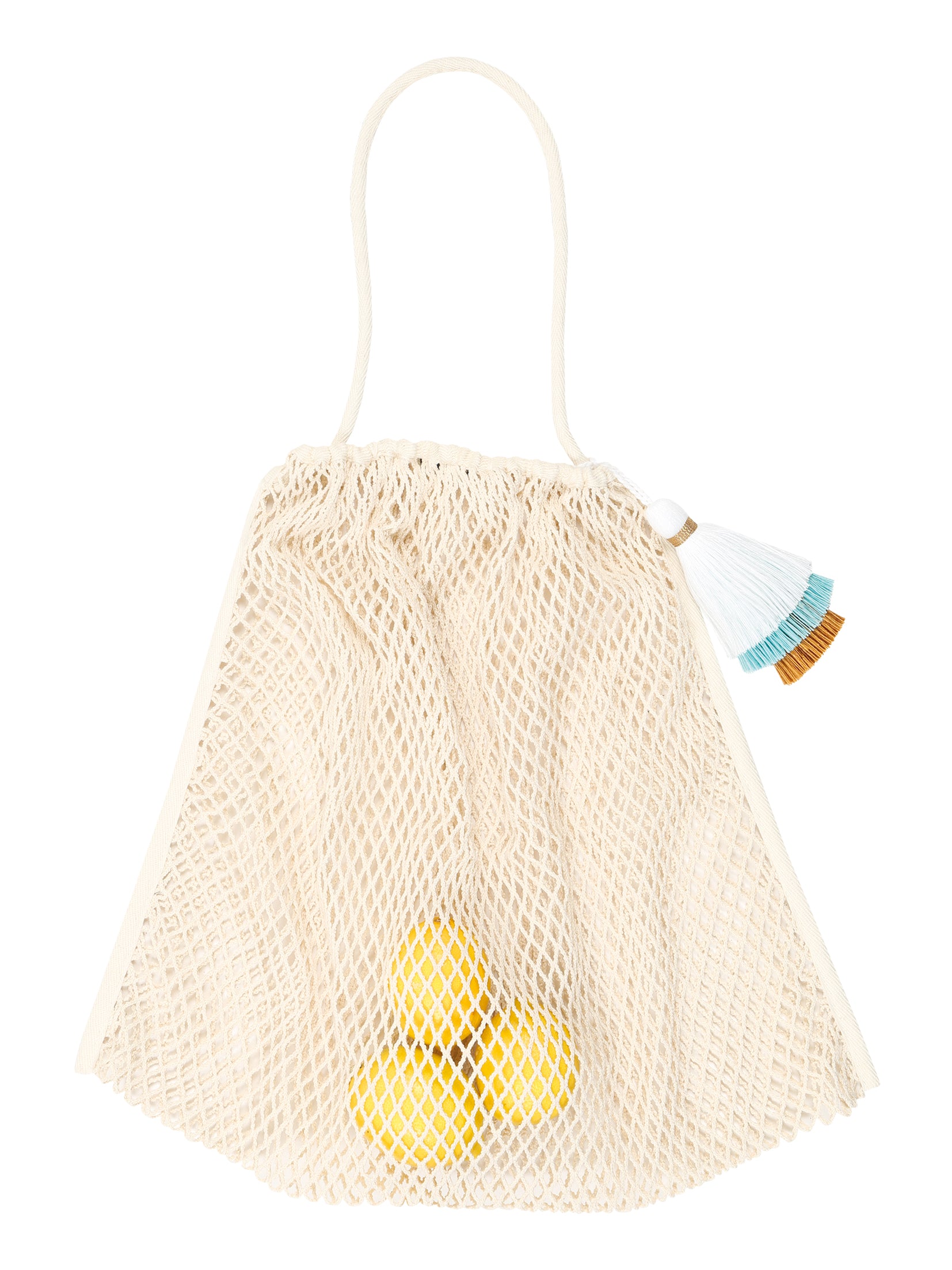 Das Kinderwagen-Netz lemon daydream in beige von mara mea klassisch und nicht mehr in der Kollektion wegzudenken.
