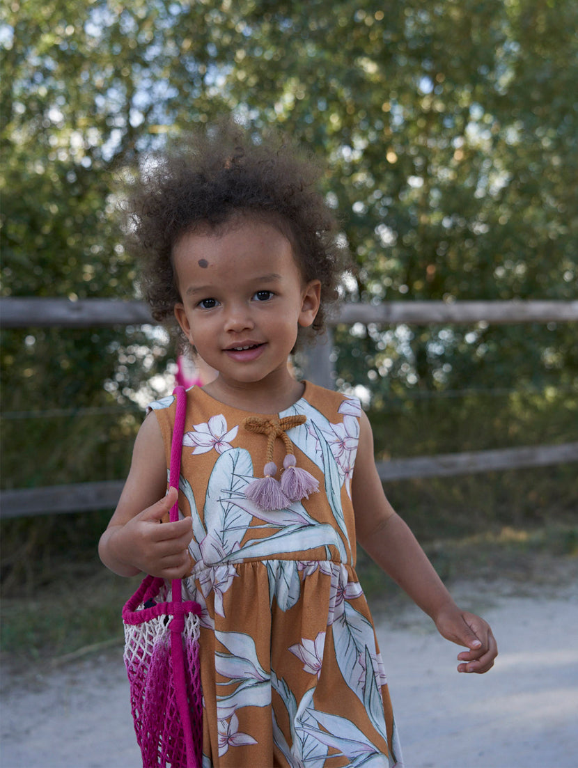 SAMPLE SALE I Doll's pram net mini lotus with color gradient in pink I No exchange 