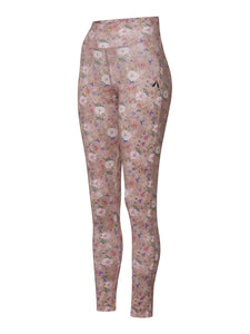 Die Leggings ground & connect in Rosé Blumenprint aus Biobaumwolle von mara mea.