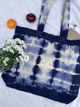 Shopper Bag in dunkelblau tie-dye I LAST ONE