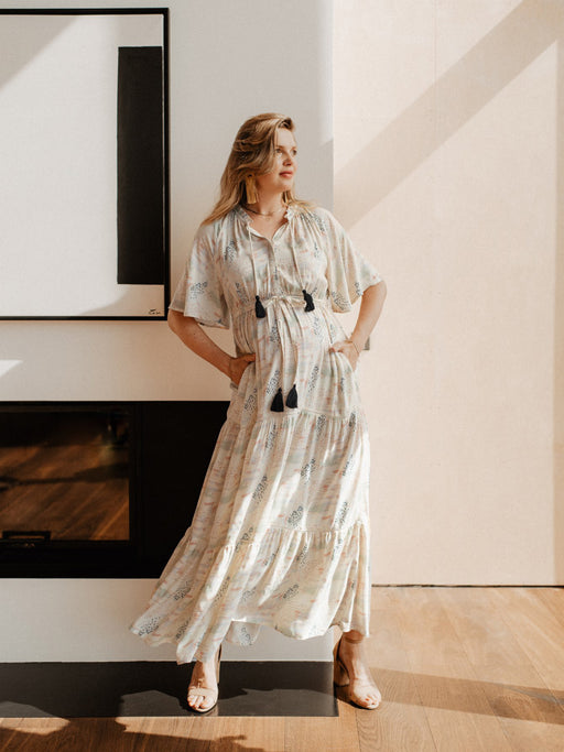 Das Umstandskleid early bird von mara mea hat auch ein passenden mini me Kidskleid