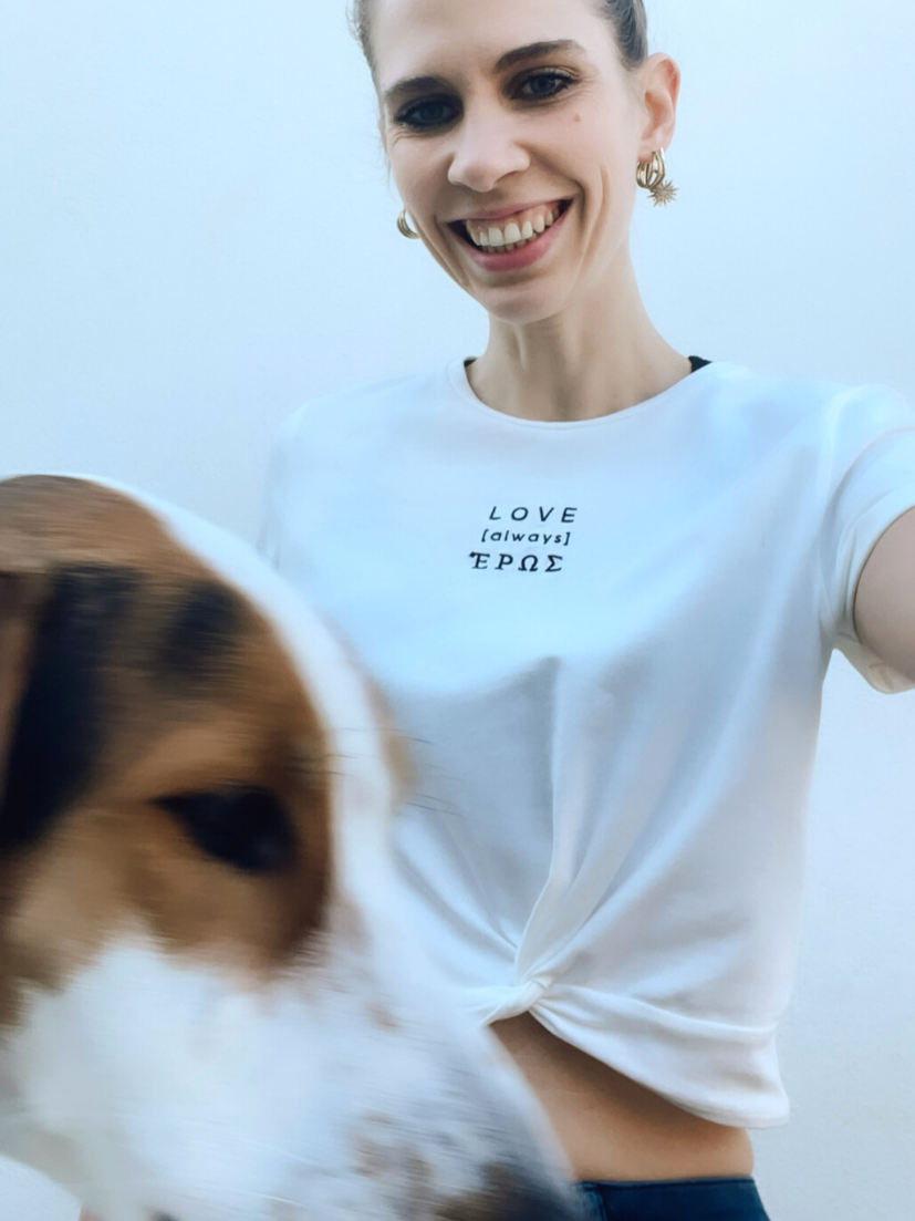LOVE [always] T-Shirt in weiß